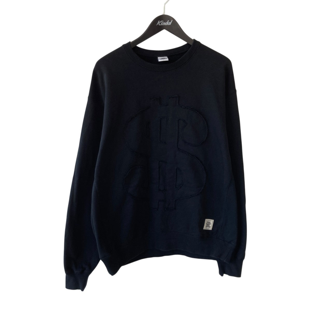 THE BLACK EYE PATCH DOLLAR SIGN PIGMENT CREW NECKトレーナー 古着・中古-1枚目のアイテム画像