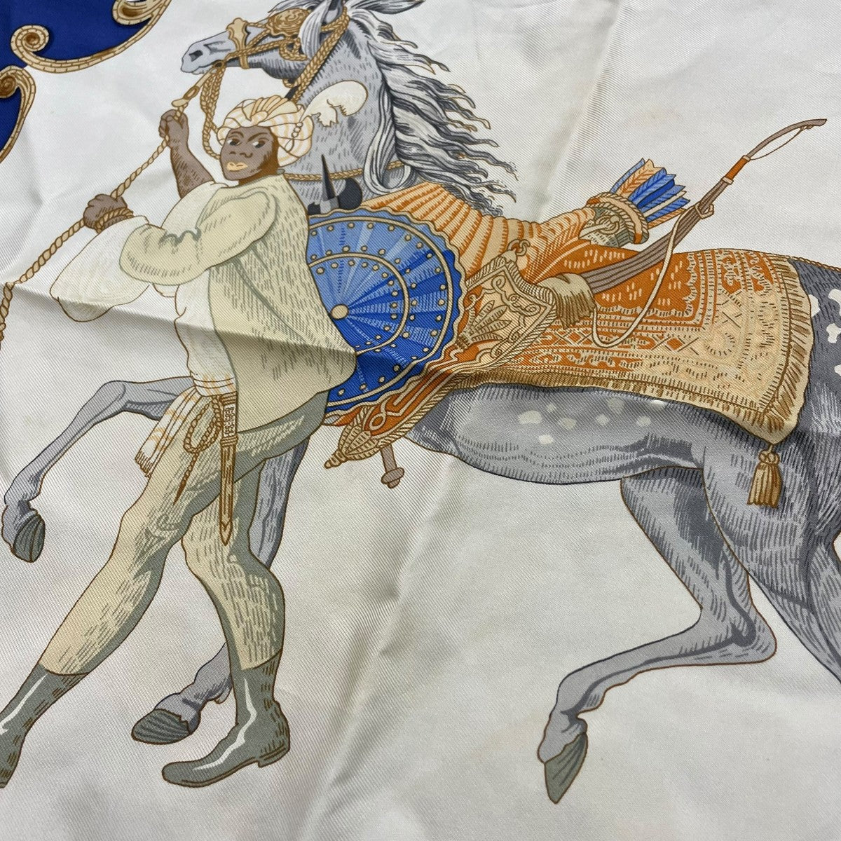 HERMES カレ90 トルコの馬スカーフ 古着・中古-3枚目のアイテム画像