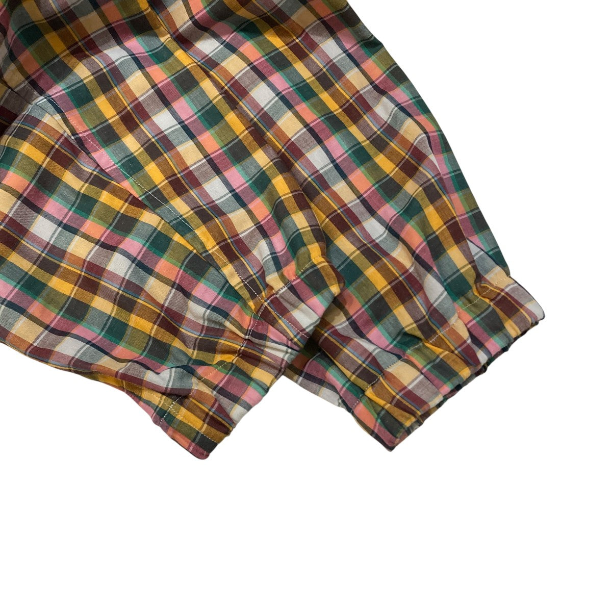 GIZA LIGHT WEIGHT DOUBLE-CLOTH ZIP BLOUSON MIX MADRAS CHECKチェックジップブルゾンA22SB01GN