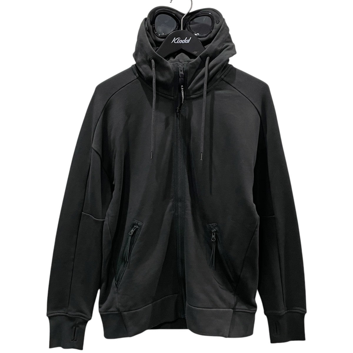 19AW ジップアップパーカー Diagonal Raised Fleece Goggle FullZip Hoodie ダイアゴナルレイズドフリースゴーグルフルジップフーディー 19CMSS715A