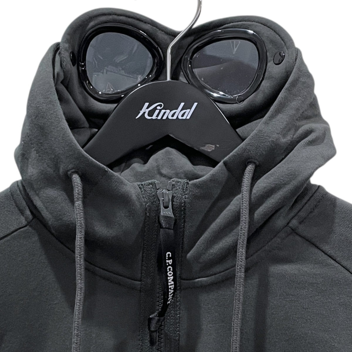 19AW ジップアップパーカー Diagonal Raised Fleece Goggle FullZip Hoodie ダイアゴナルレイズドフリースゴーグルフルジップフーディー 19CMSS715A