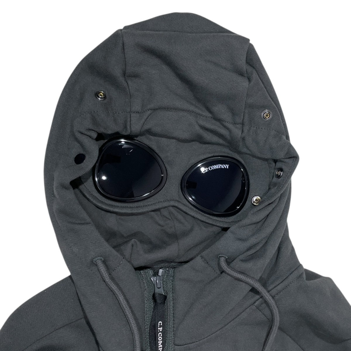 19AW ジップアップパーカー Diagonal Raised Fleece Goggle FullZip Hoodie ダイアゴナルレイズドフリースゴーグルフルジップフーディー 19CMSS715A