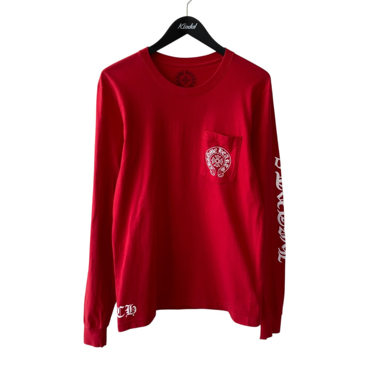 バックスクロールプリント長袖Tシャツ