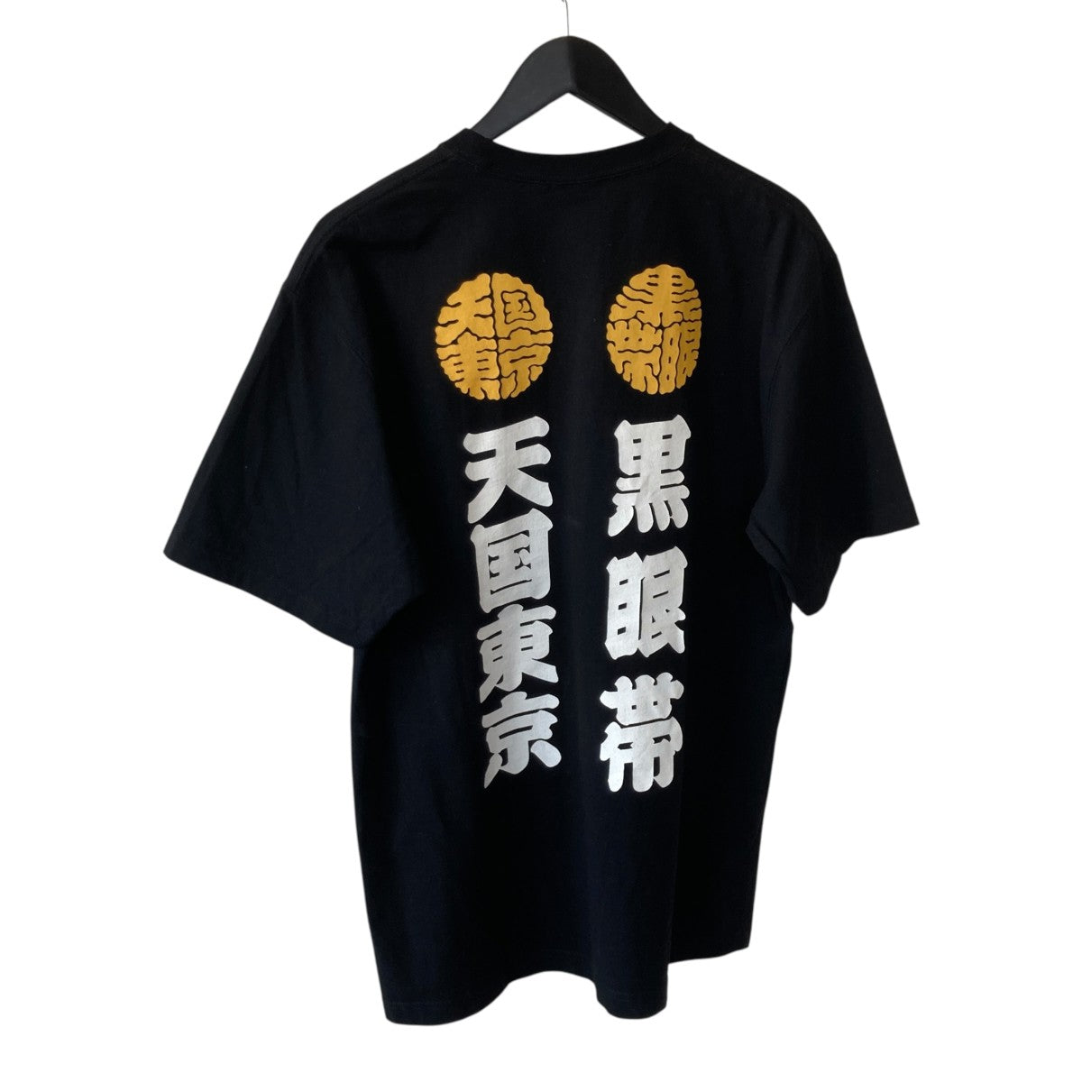 天国 黒眼帯Tシャツ
