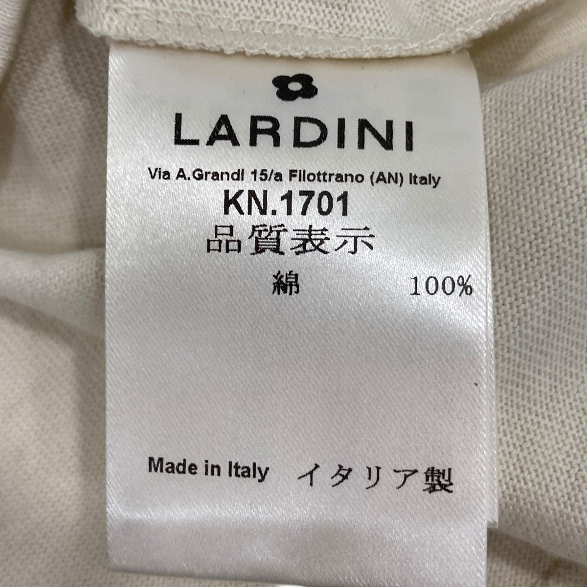 LARDINI 半袖TシャツKN1701 古着・中古-7枚目のアイテム画像