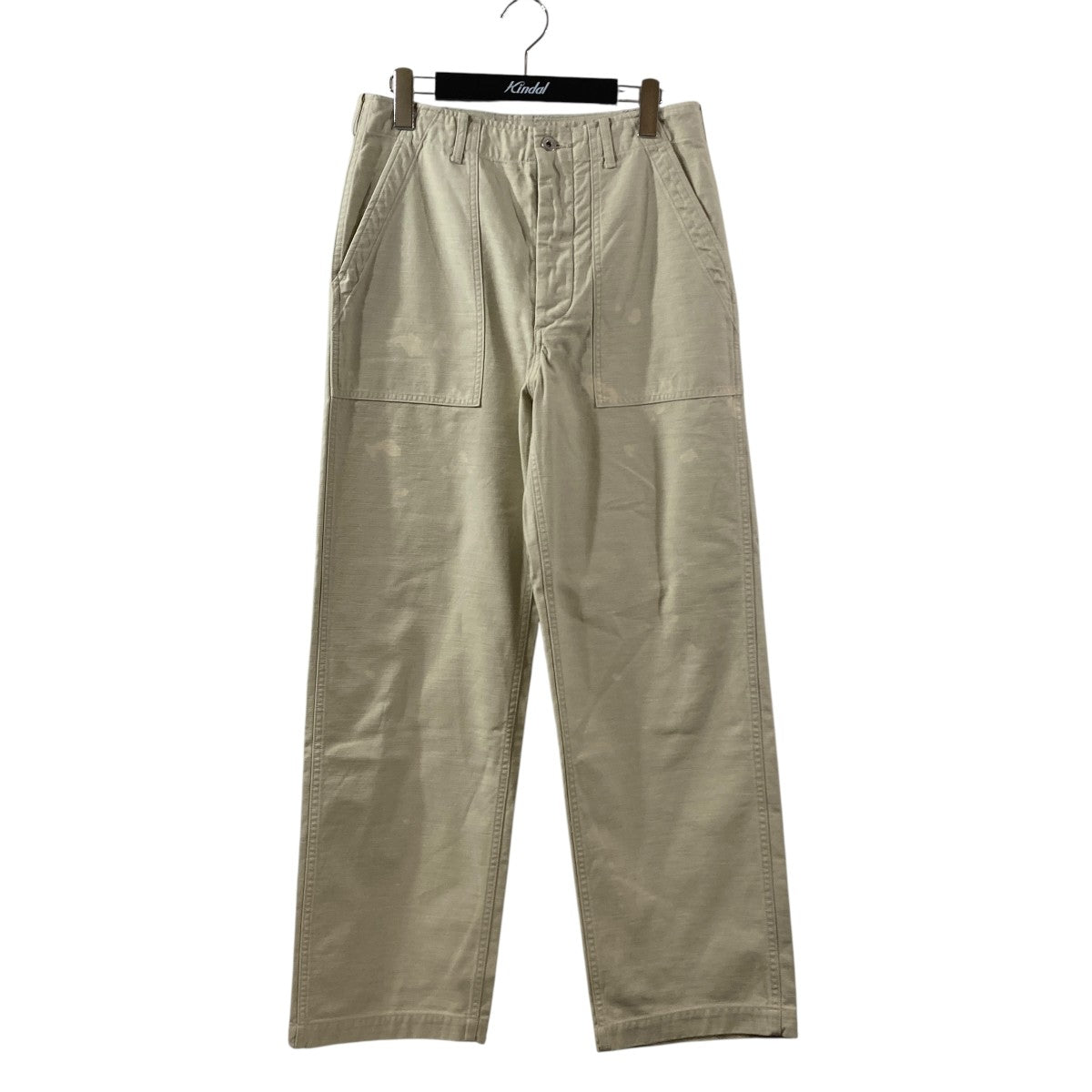 WASHED BAGGY SATIN BLEACHED BAKER PANTSパンツA25AP01BP