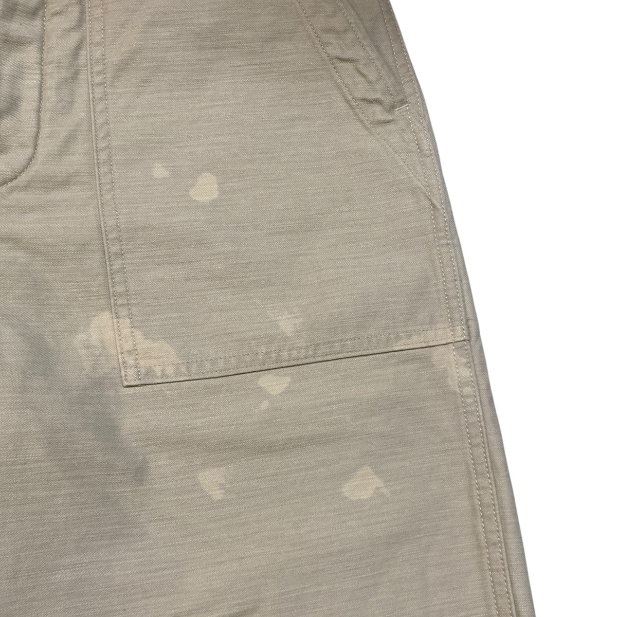 WASHED BAGGY SATIN BLEACHED BAKER PANTSパンツA25AP01BP