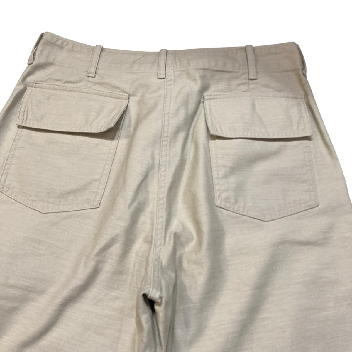 WASHED BAGGY SATIN BLEACHED BAKER PANTSパンツA25AP01BP