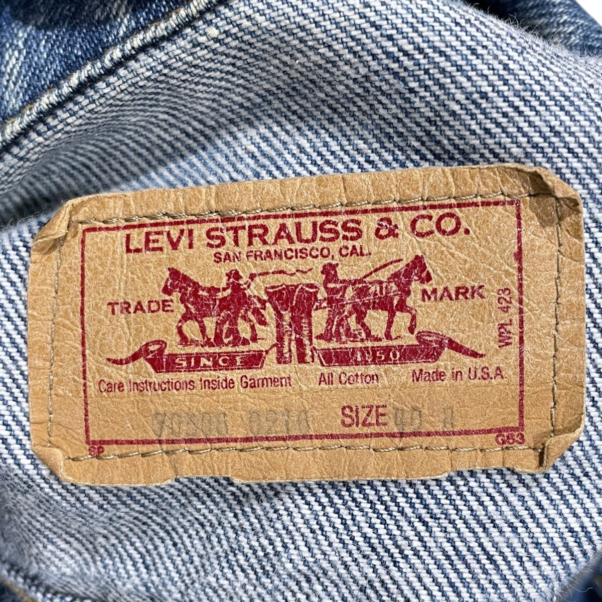 デニムジャケット Trucker Jacket トラッカージャケット ボタン裏870 MADE IN USA 70306-0216
