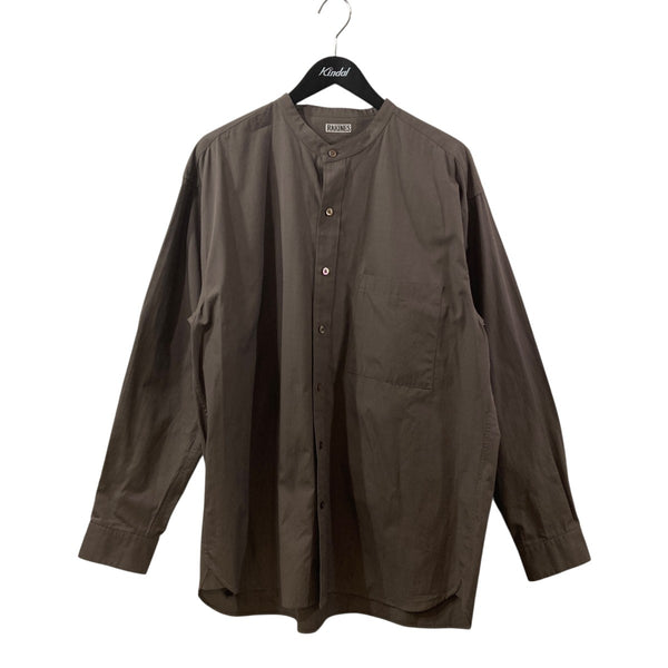 RAKINES(ラキネス) ノーカラーシャツ12S24FW244S 12S24FW244S ブラウン