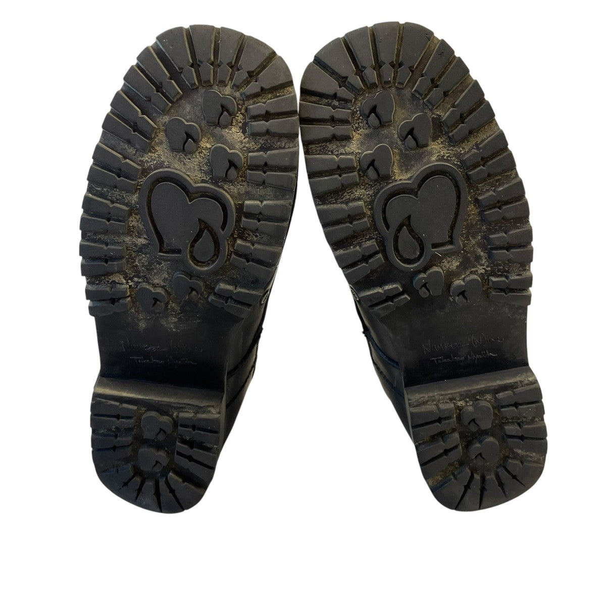 06SSLeather Canvas Strap Combat Bootsブーツ