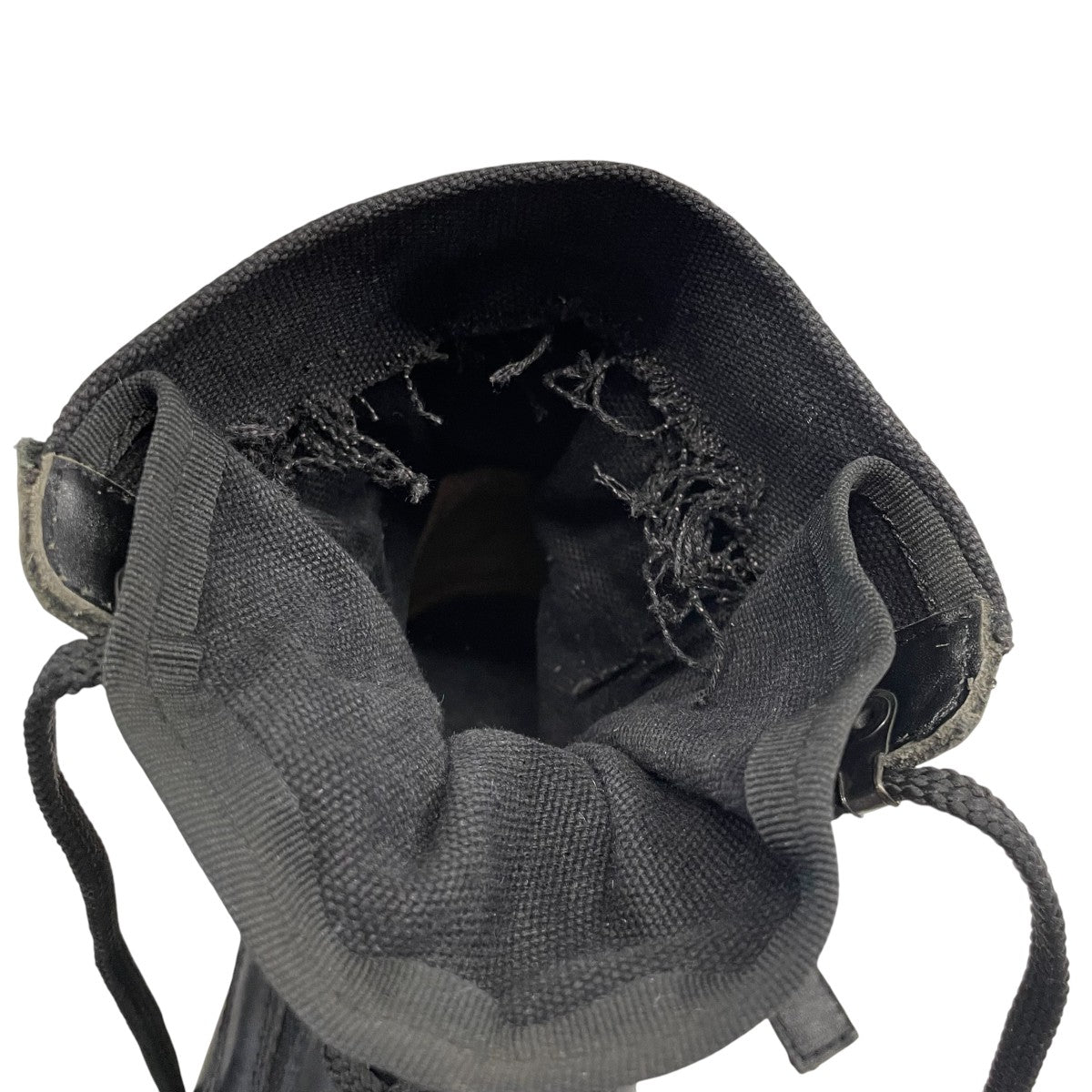 06SSLeather Canvas Strap Combat Bootsブーツ