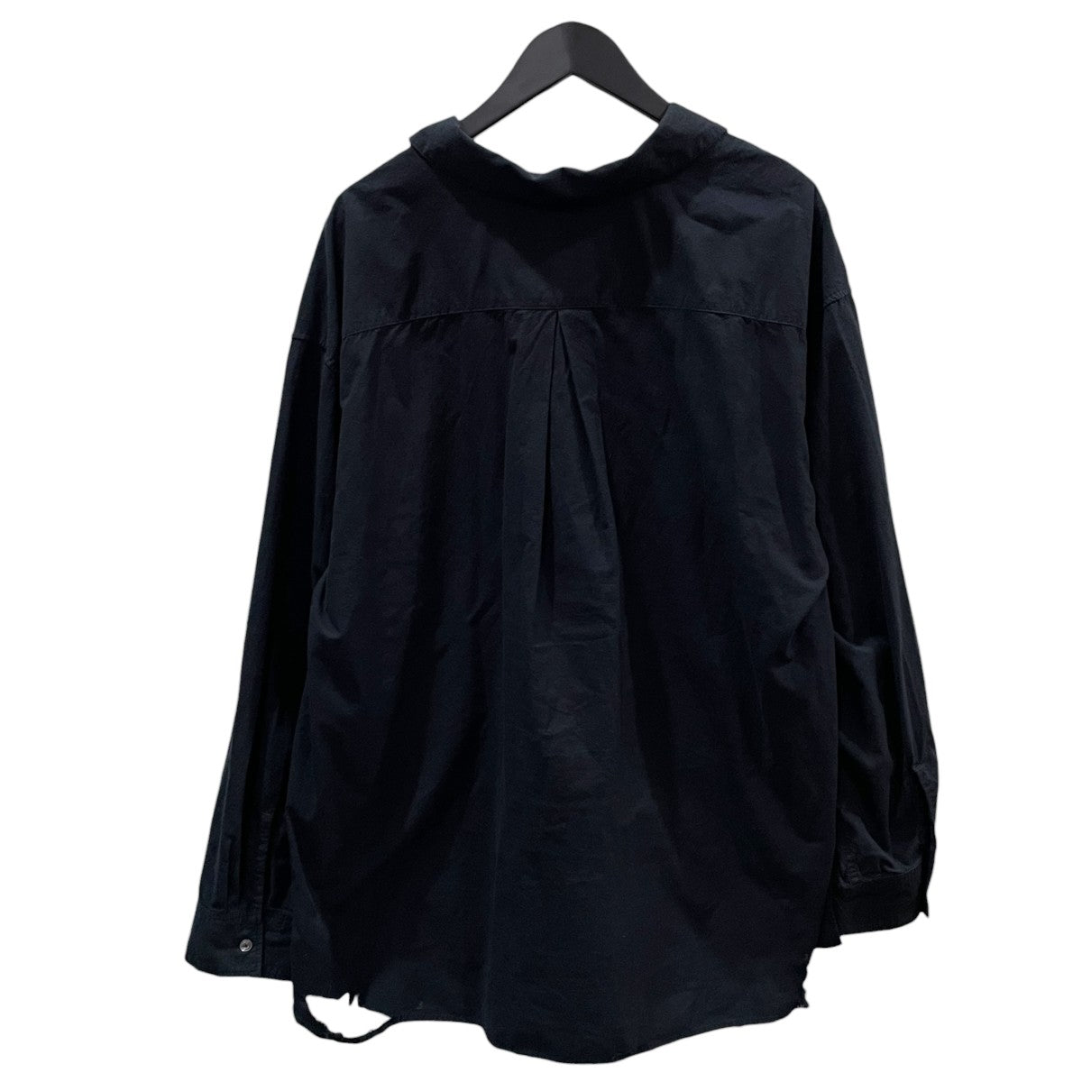 26SS ダメージ加工オープンカラーシャツ C／S BOXY SHIRT EX コットンシルク ボクシー シャツ エクスクルーシブ ANC-GRD-SH01