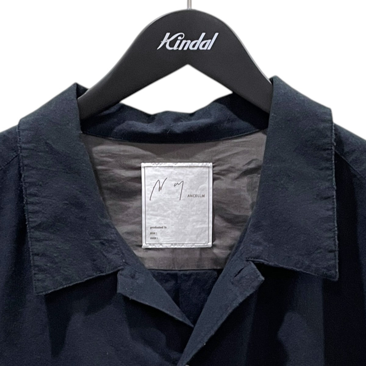 26SS ダメージ加工オープンカラーシャツ C／S BOXY SHIRT EX コットンシルク ボクシー シャツ エクスクルーシブ ANC-GRD-SH01