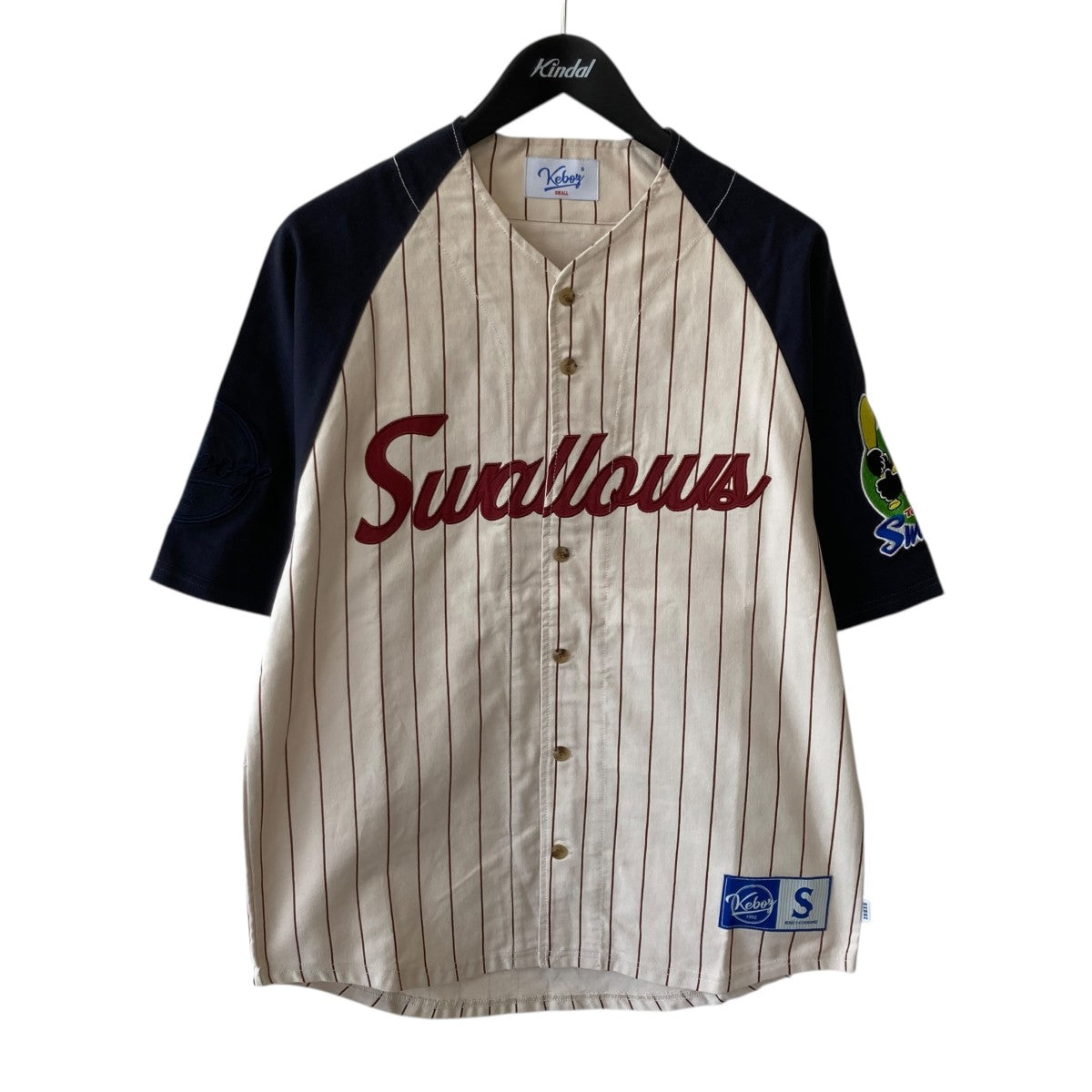 KEBOZ SWALLOWS BASEBALL JERSEY半袖シャツ 古着・中古-1枚目のアイテム画像