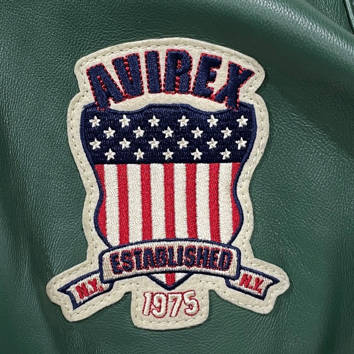 AVIREX 22AW バーシティ ライト シグネチャー レザージャケット VARSITY LIGHT SIGNATURE LEATHER JACKET 6121039 古着・中古-6枚目のアイテム画像