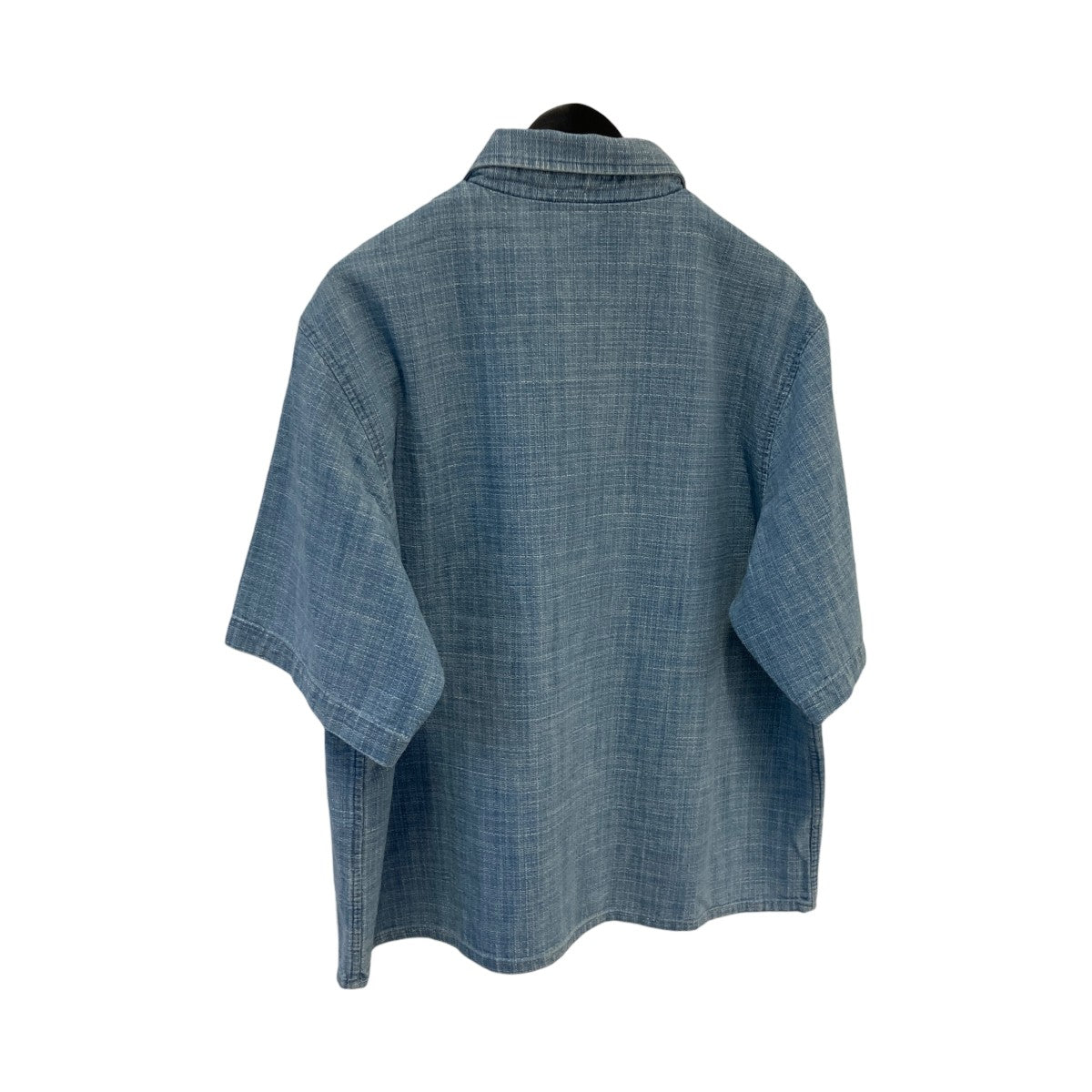 Textured Indigo Paxton Zip Front Shirtジップシャツkhm034809-415
