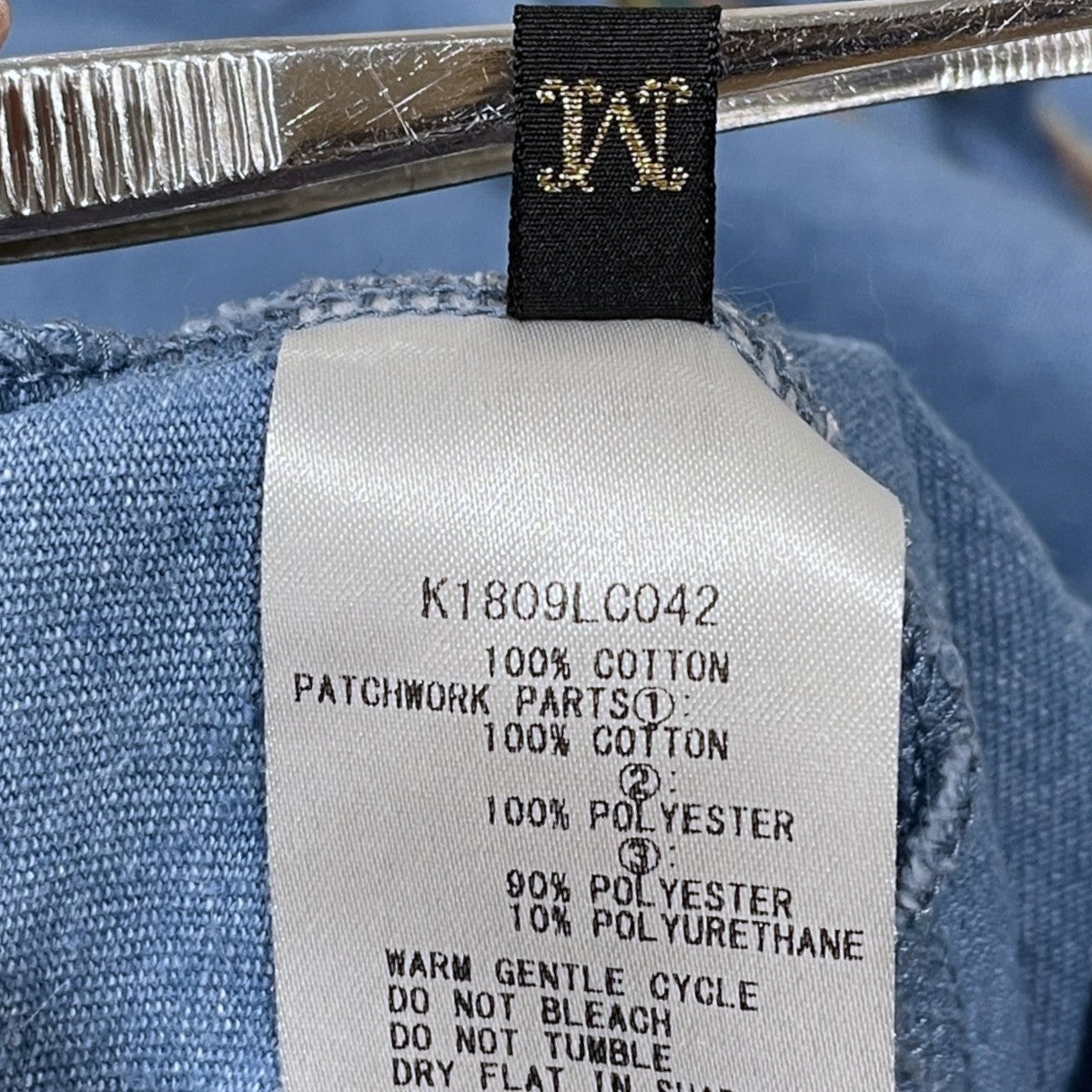 KAPITAL パッチワークカットソー 天竺 ヒッピーロンT K1809LC042 古着・中古-7枚目のアイテム画像