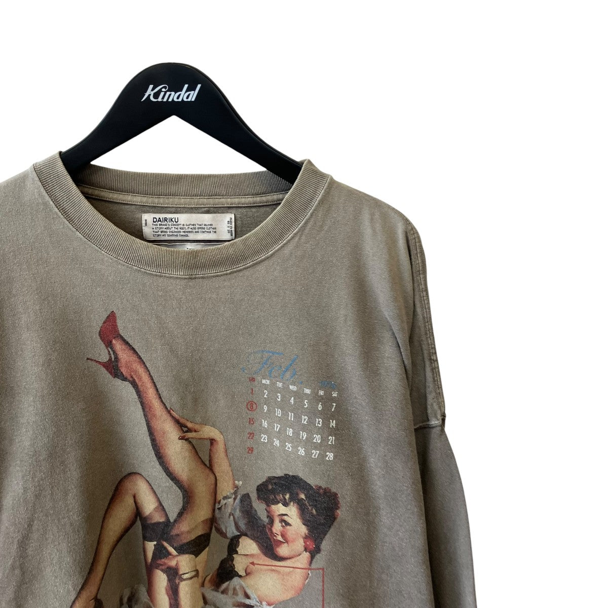 DAIRIKU 20AWPinup Girl LONG SLEEVE TEE長袖Tシャツ20AW C-5 古着・中古-3枚目のアイテム画像