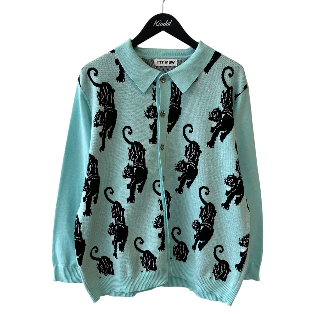 TTT MSW Panther Knit CardiganニットカーディガンTTT-2021AW-KT03 古着・中古-1枚目のアイテム画像