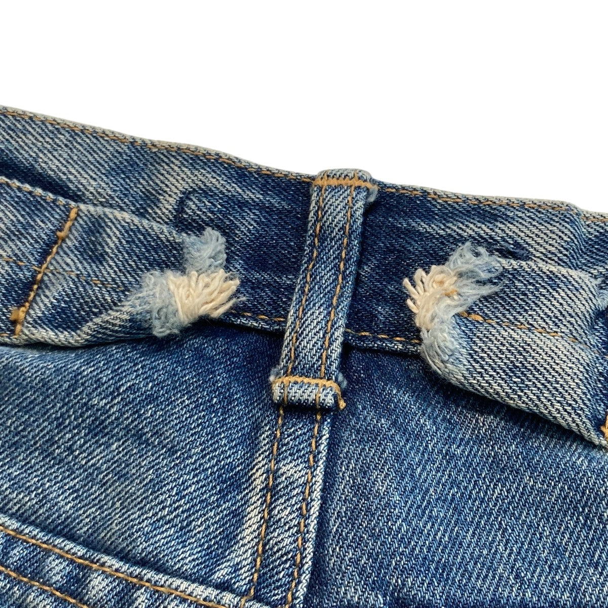 DAIRIKU 21SSLeather Patch Work Slim Denim Pantsデニムパンツ21SS B-6 古着・中古-7枚目のアイテム画像
