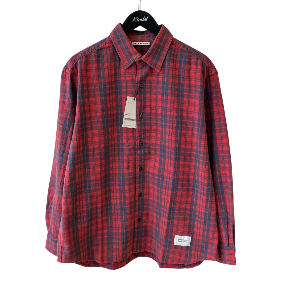 uniform experiment FADE SHIRTチェック長袖シャツUE-260047 古着・中古-1枚目のアイテム画像