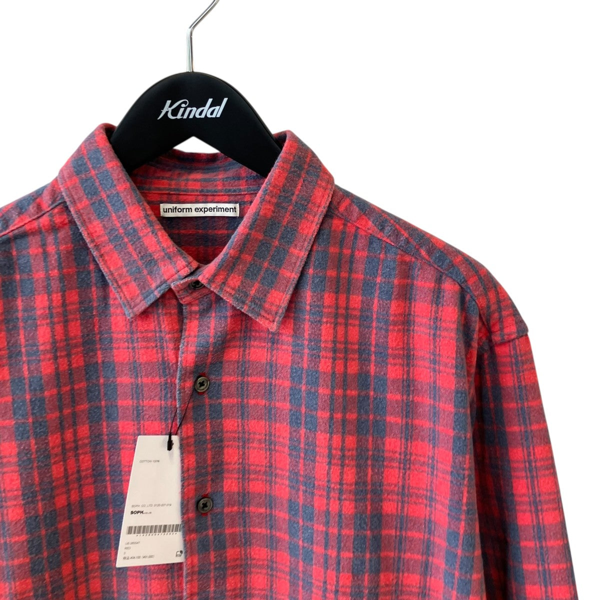 uniform experiment FADE SHIRTチェック長袖シャツUE-260047 古着・中古-3枚目のアイテム画像