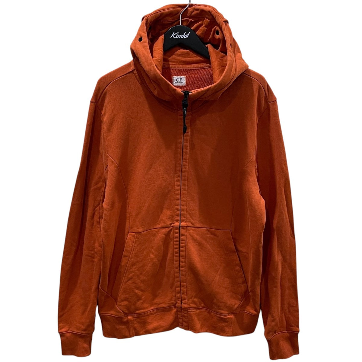 C．P COMPANY 17AW ジップアップパーカー Diagonal Fleece Goggle Zip Hoodie ダイアゴナル フリース ゴーグル ジップ フーディー 03CMSS052A 古着・中古-1枚目のアイテム画像