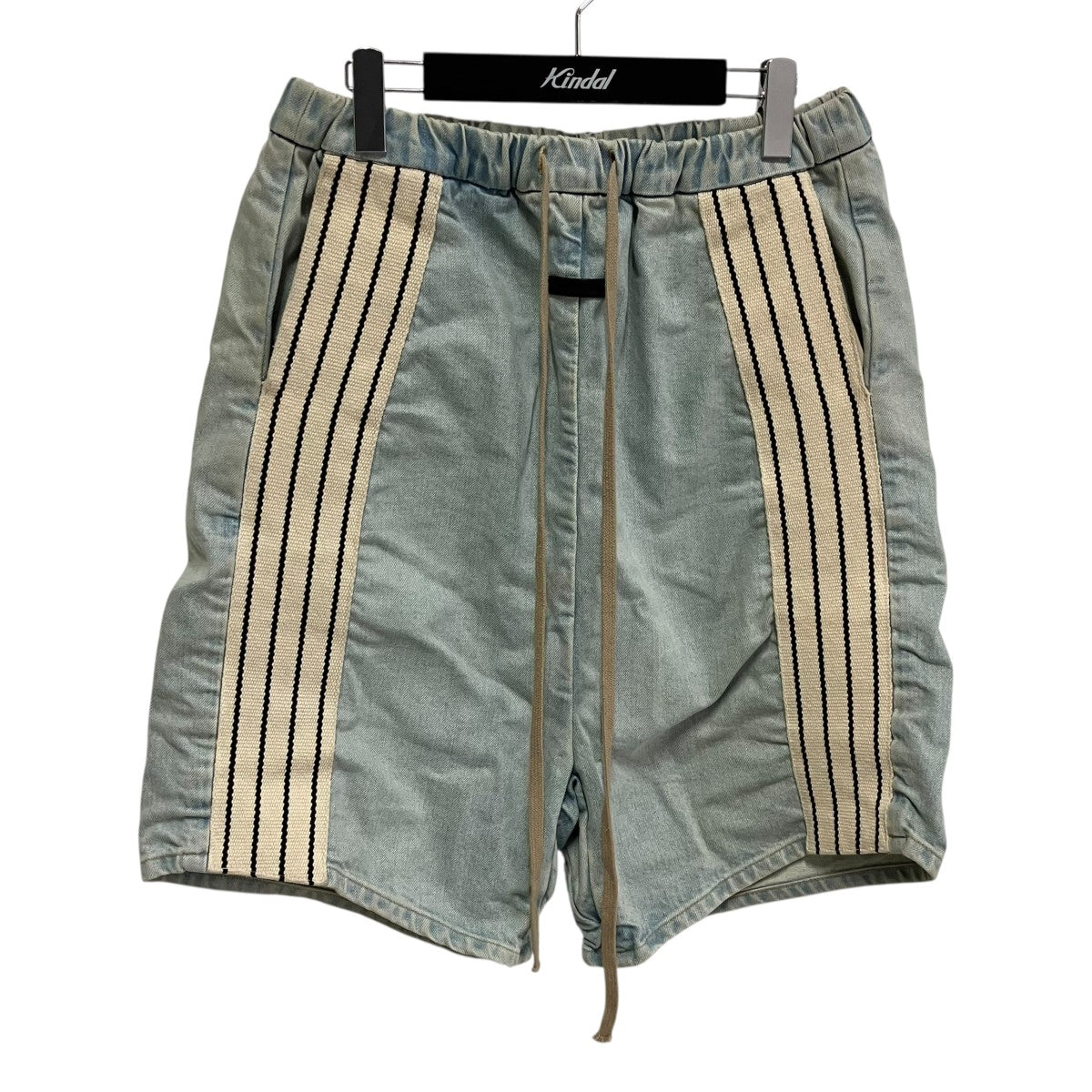 Denim Striped Relaxed Shortハーフパンツ