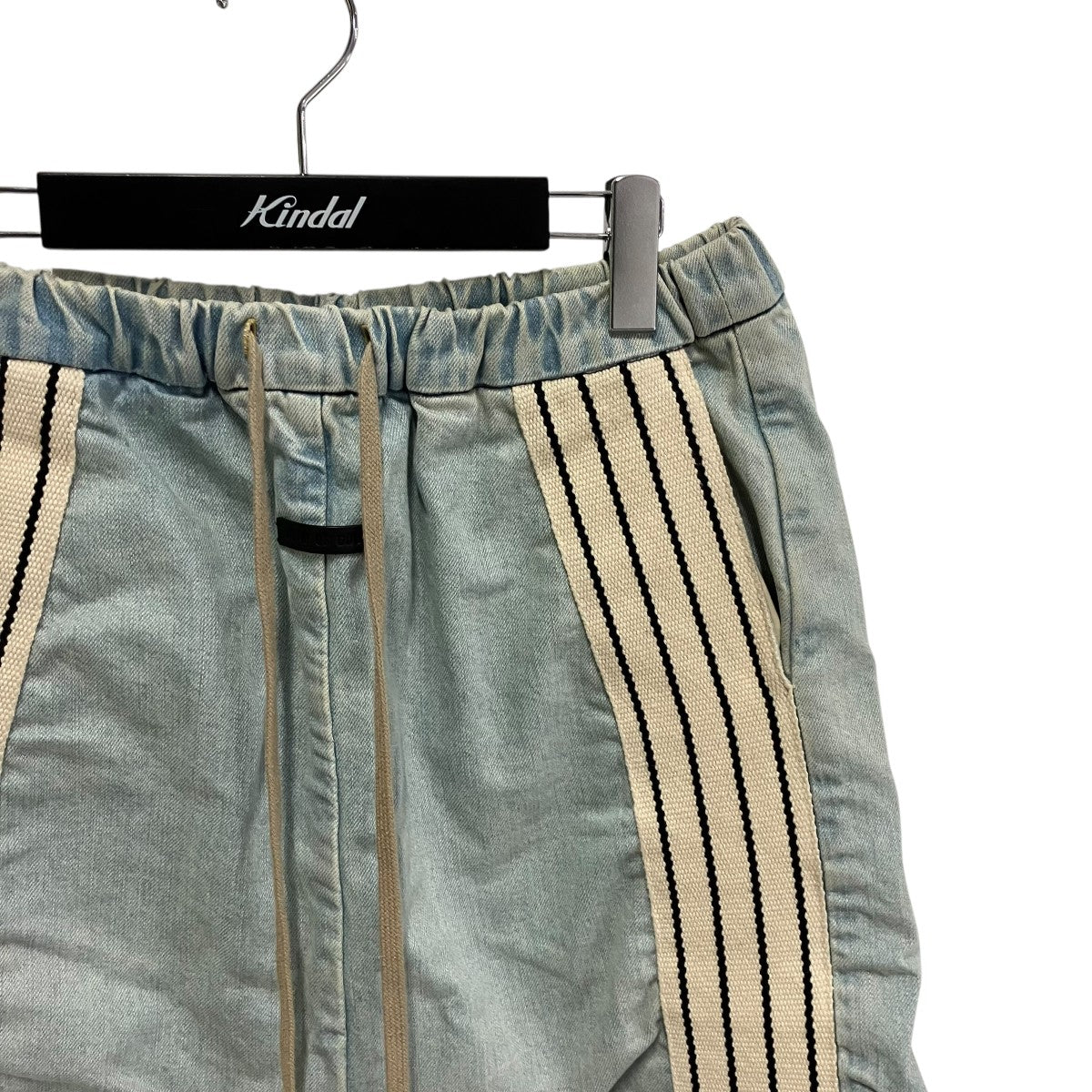 Denim Striped Relaxed Shortハーフパンツ