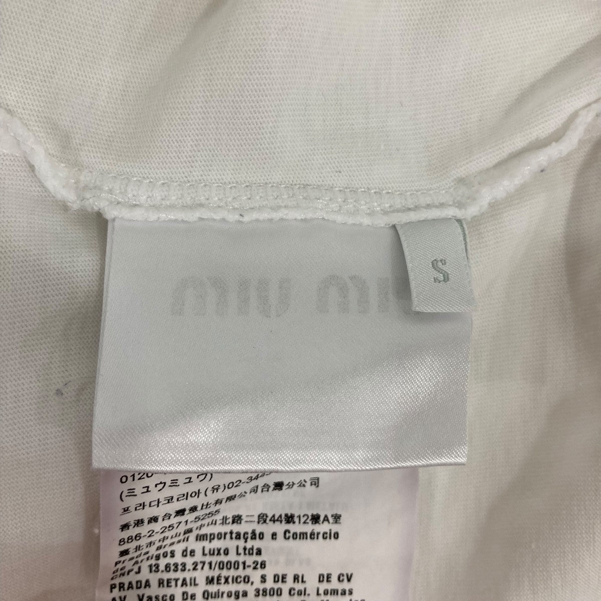 ビジューリボン半袖ＴシャツMJN137
