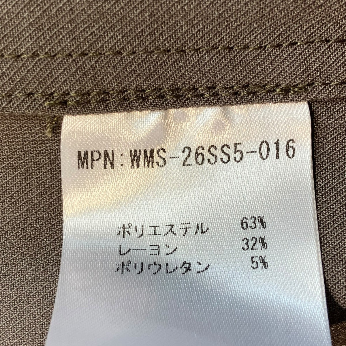 SLACKS SHORTハーフパンツWMS-26SS5-016
