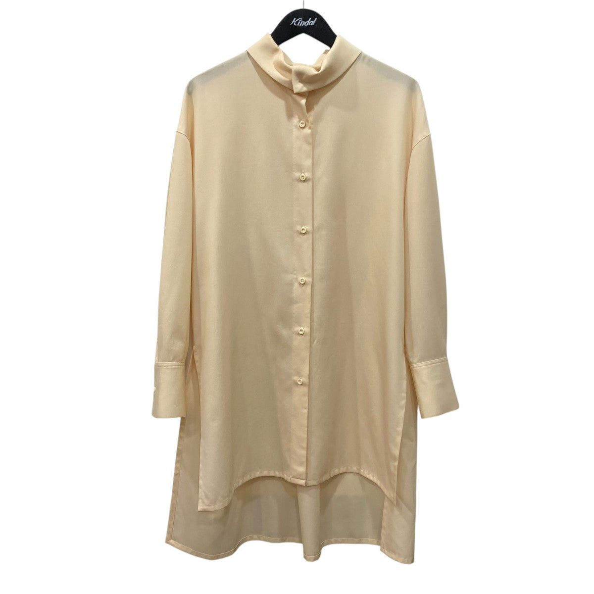 ウールツイル ハイネックロングシャツ長袖シャツ39068406702