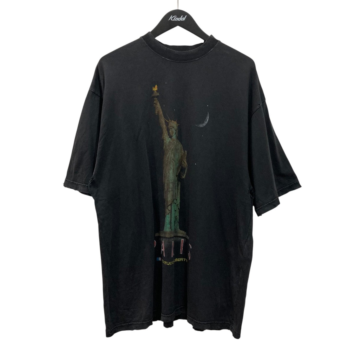 ヴィンテージ加工自由の女神プリント半袖Tシャツ764235 TQVR9