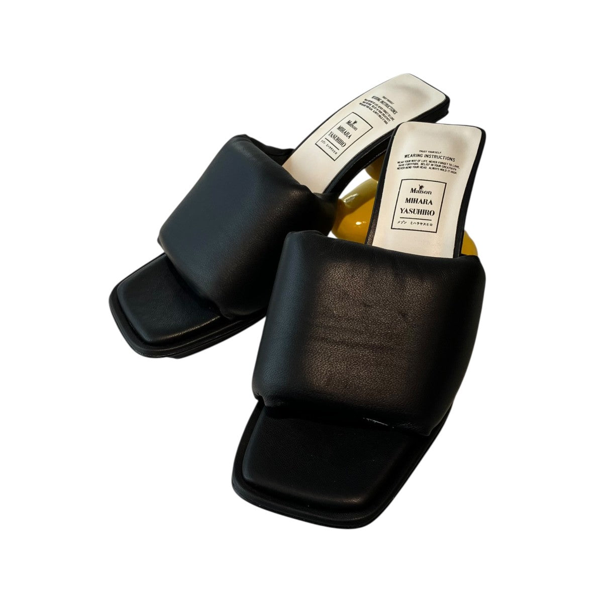 Duck Heel Puffer SandalヒールサンダルB14FW705