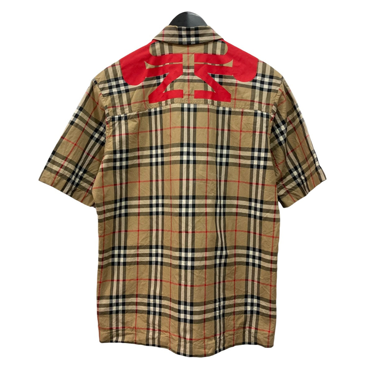 BURBERRY(バーバリー) 半袖シャツ8052446 8052446 レッド×ベージュ