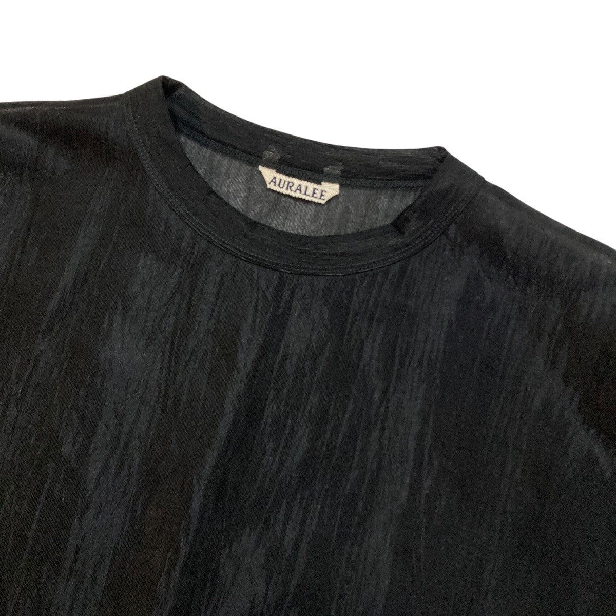 ELASTIC SHEER NYLON P O シアー長袖カットソー A24AP02ND