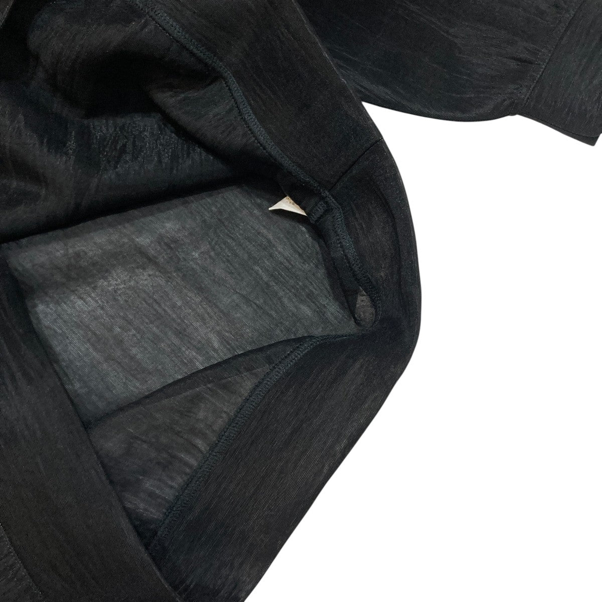 ELASTIC SHEER NYLON P O シアー長袖カットソー A24AP02ND