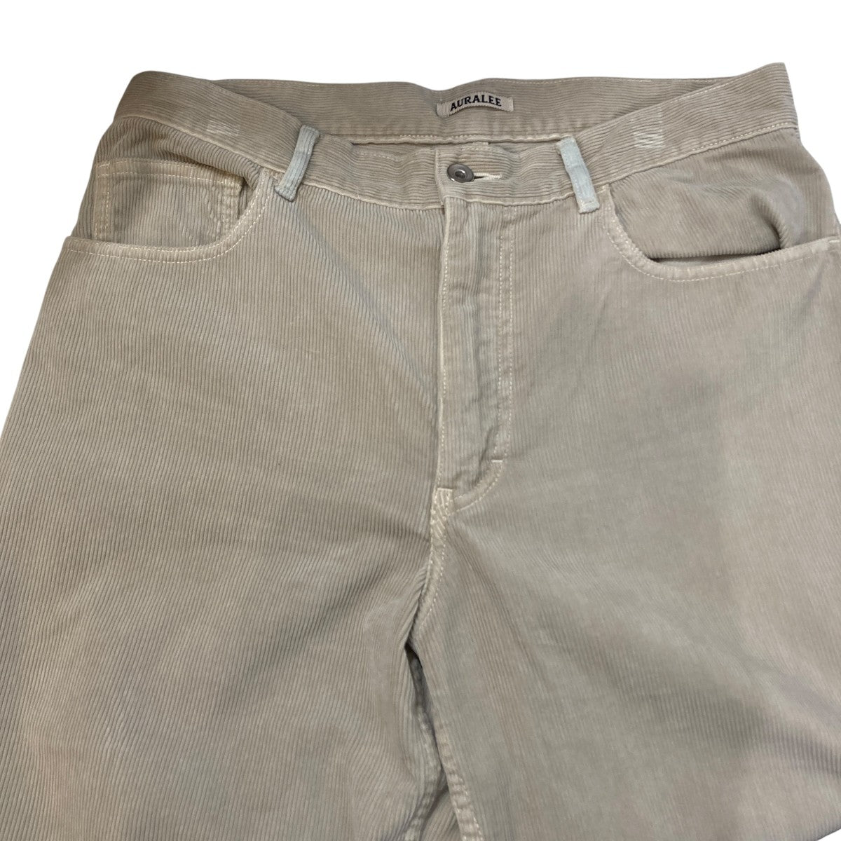 AURALEE 26SSGARMENT DYED FINX CORDUROY 5P WIDE PANTSコーデュロイパンツA26SP01FX 古着・中古-3枚目のアイテム画像