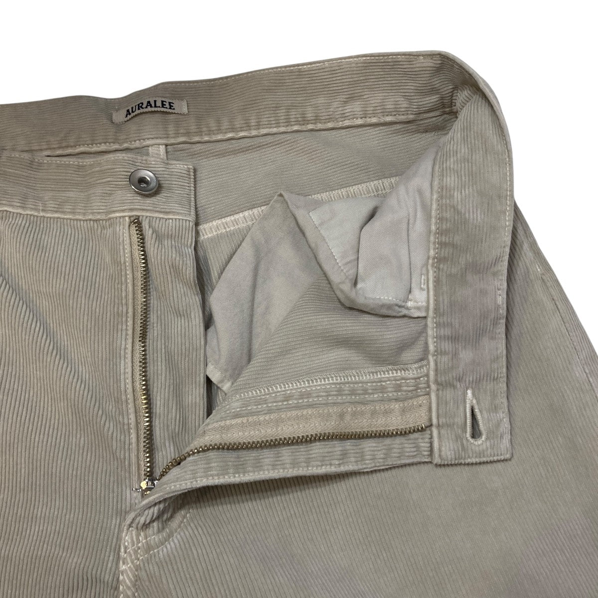 AURALEE 26SSGARMENT DYED FINX CORDUROY 5P WIDE PANTSコーデュロイパンツA26SP01FX 古着・中古-4枚目のアイテム画像