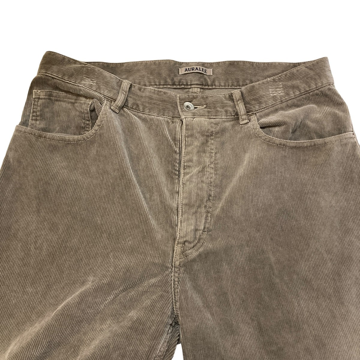 AURALEE PIGMENT DYED FINX CORDUROY WIDE 5P PANTSコーデュロイパンツA25AP02FC 古着・中古-3枚目のアイテム画像
