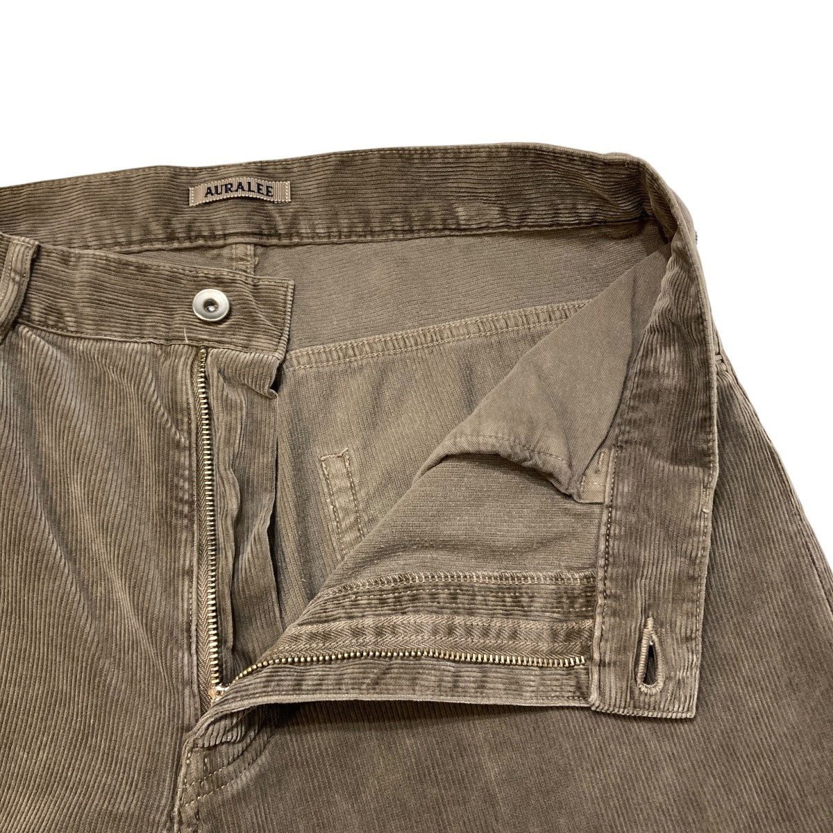 AURALEE PIGMENT DYED FINX CORDUROY WIDE 5P PANTSコーデュロイパンツA25AP02FC 古着・中古-4枚目のアイテム画像
