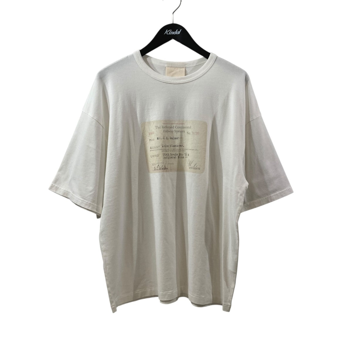 RAILWAY TICKET TEETシャツRECU-063