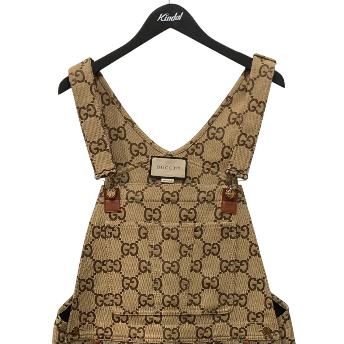 GUCCI オーバーオール677304 XDBUZ 古着・中古-2枚目のアイテム画像