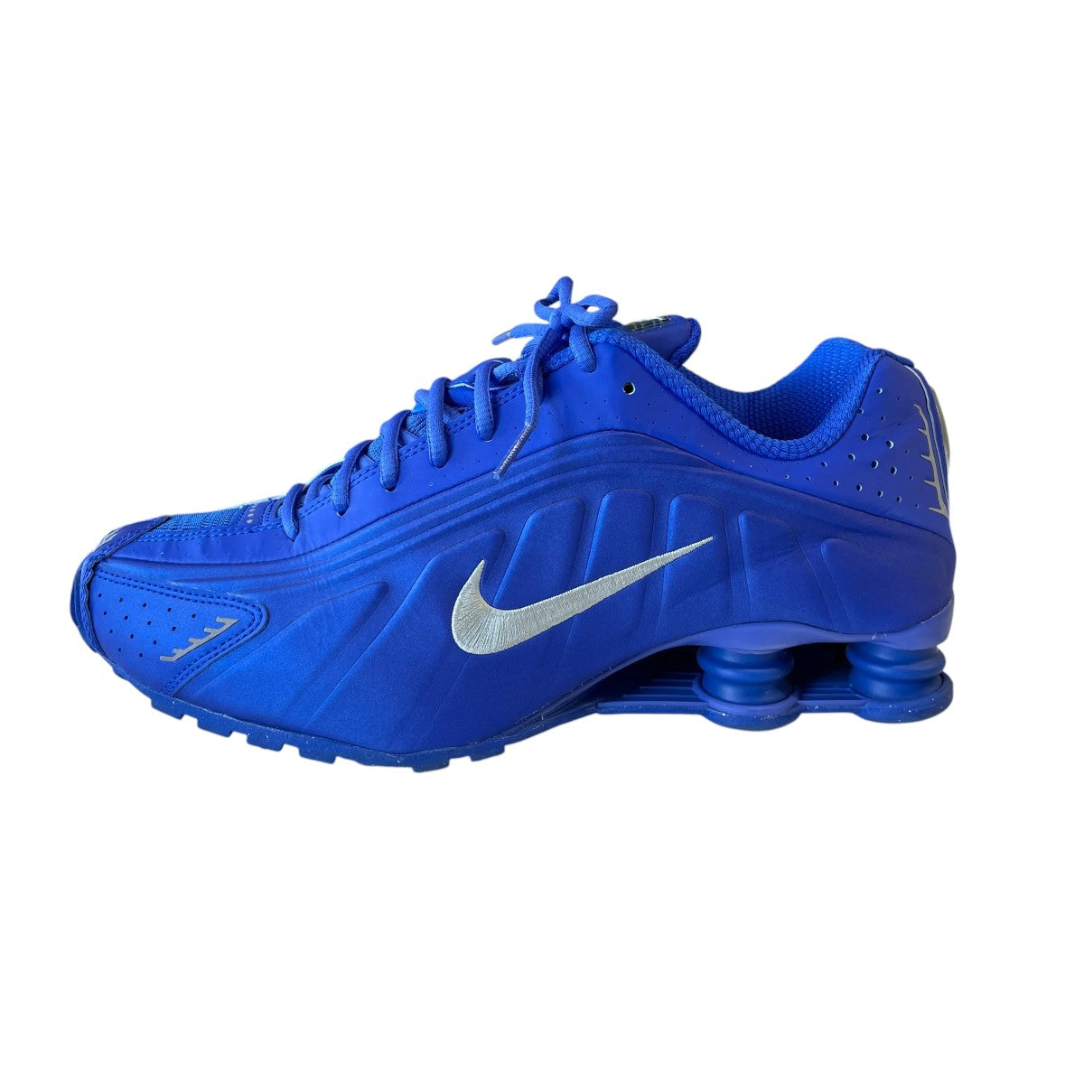 Shox R4 Racer Blue and Metallic SilverローカットスニーカーHJ7303-445