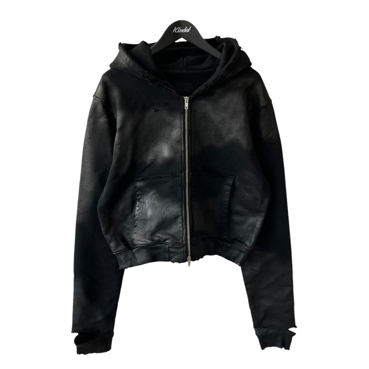 FILTH 26SSNOIR WAXED FULL ZIPジップパーカーFL261SW01 古着・中古-1枚目のアイテム画像