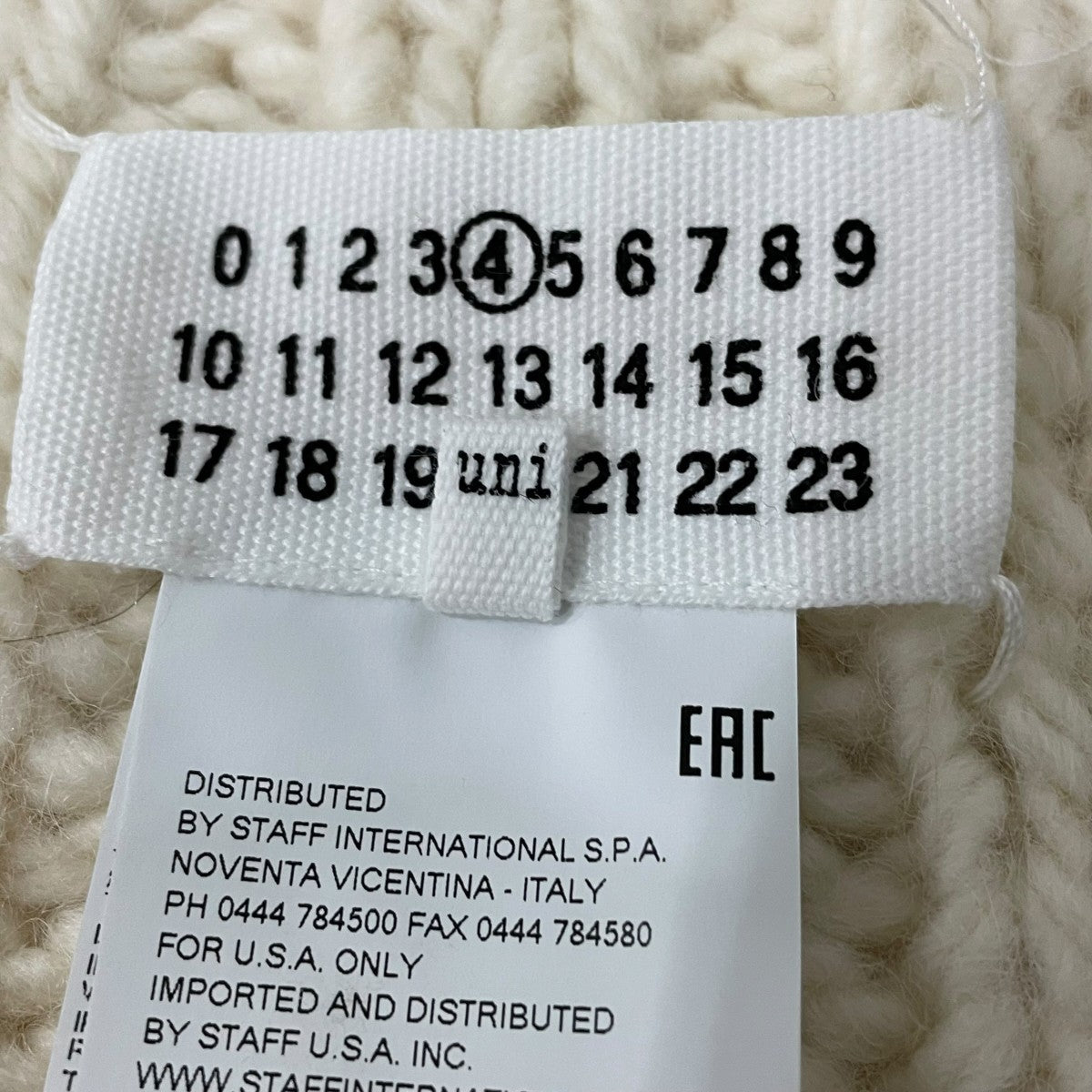 Maison Margiela 4ステッチマフラーS51TE0045 古着・中古-5枚目のアイテム画像