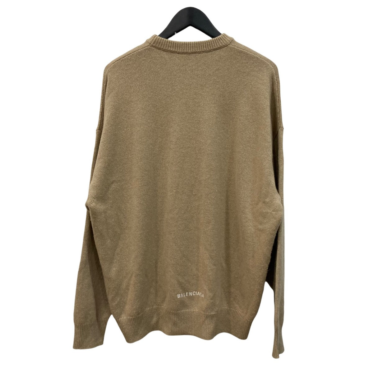 BALENCIAGA バックロゴ刺繍クルーネックニット681983 古着・中古-3枚目のアイテム画像