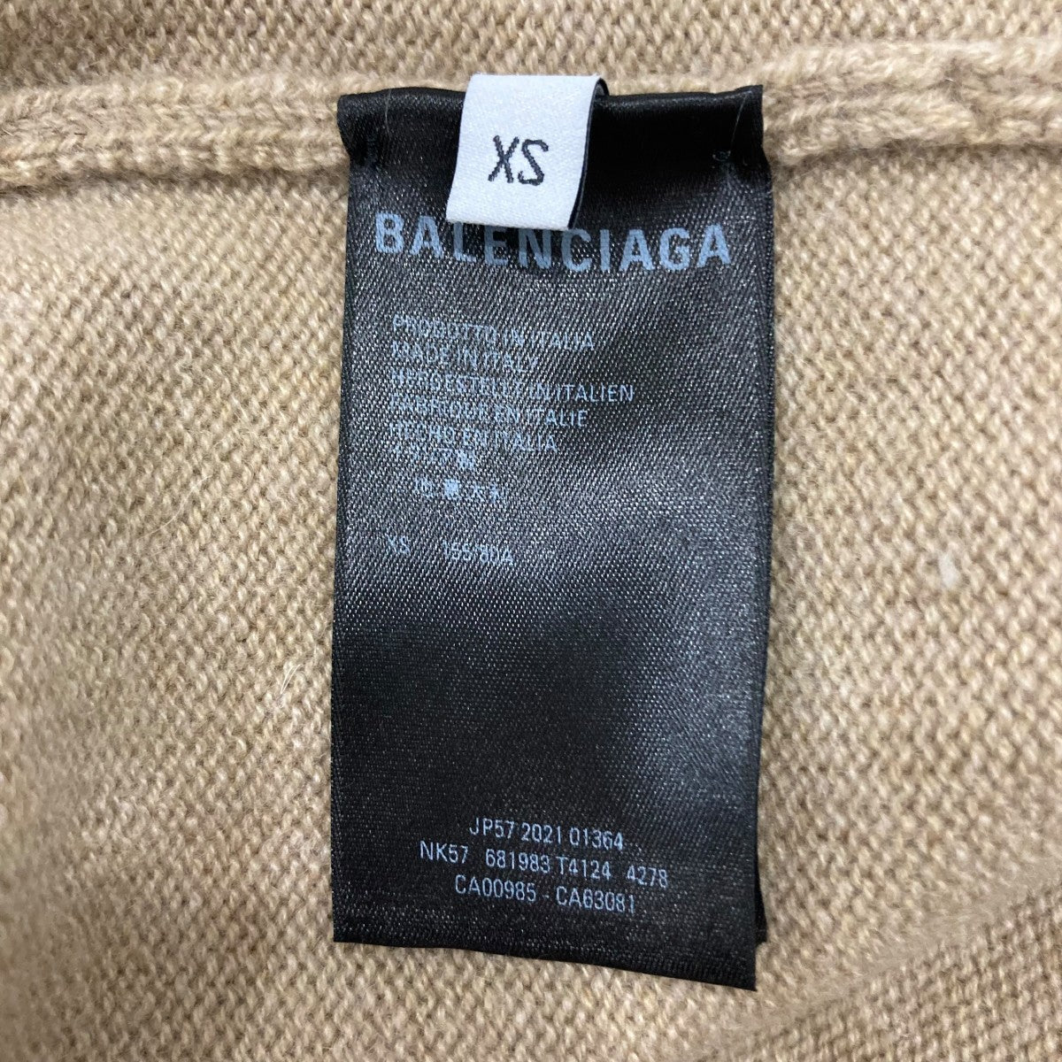 BALENCIAGA バックロゴ刺繍クルーネックニット681983 古着・中古-8枚目のアイテム画像