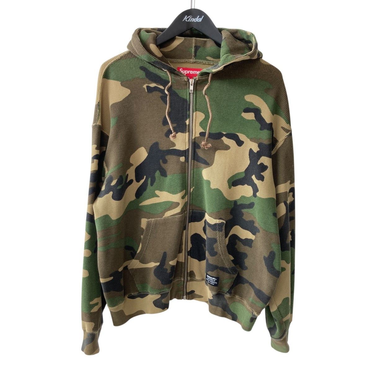 Supreme 24SSHooded Zip Up Thermalカモフラジップパーカー 古着・中古-1枚目のアイテム画像